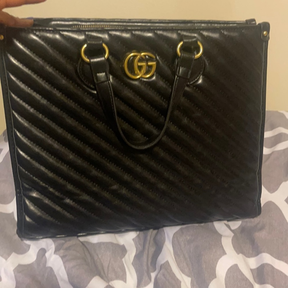 Black Gucci Tote Bag
